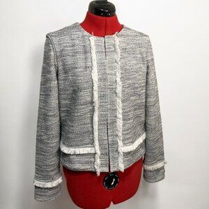 Club Monaco Gray Tweed Jacket – Classic & Chic
